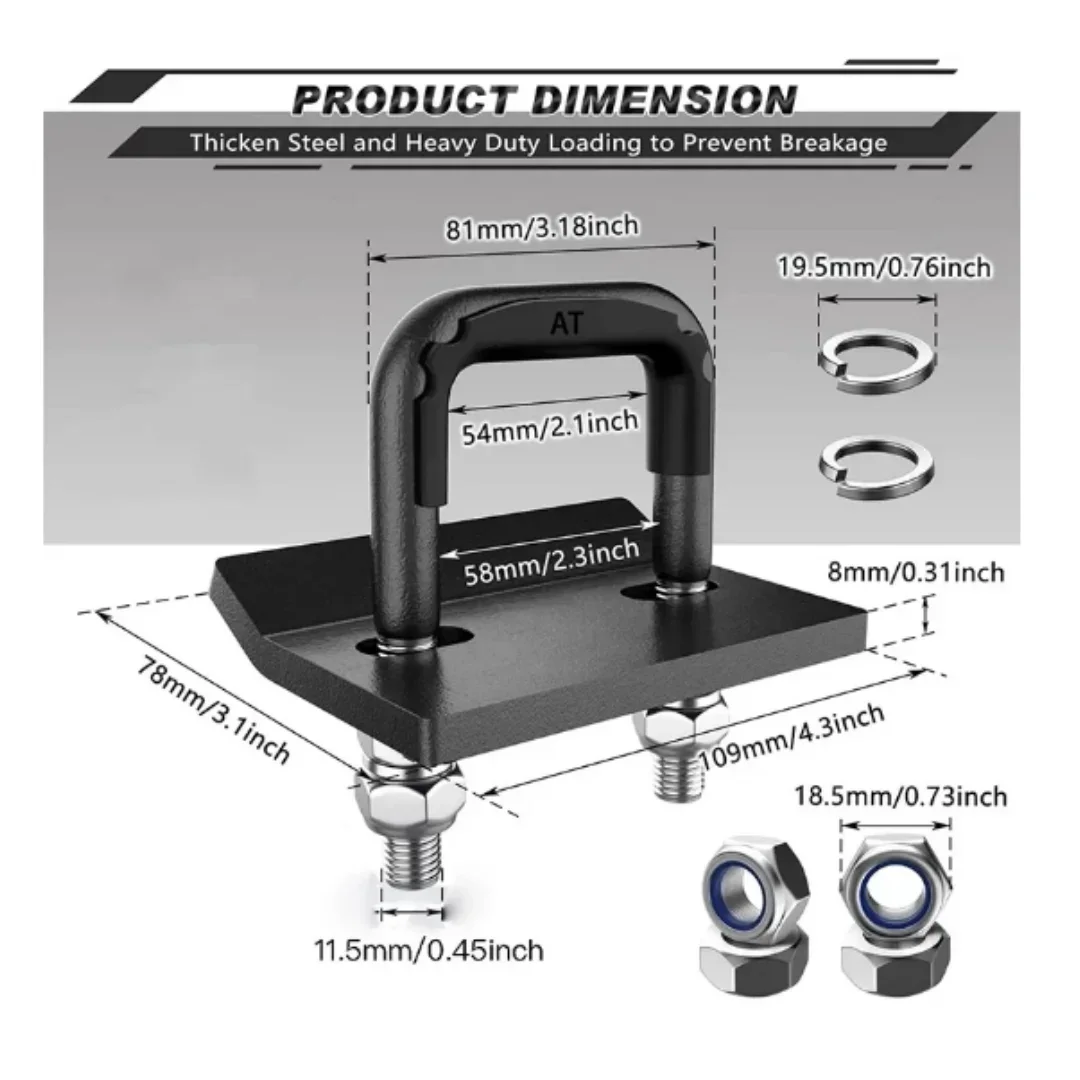 Heavy Duty 2.5" Hitch Clamp 5
