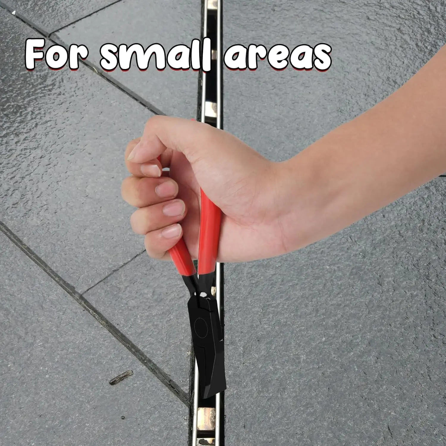 Steel Metal Hand Seamer 7-Inch Bender Plier Tools Sheet Metal Seamer Form Edge Seamer Seaming Plier with Ergonomic Handle 4