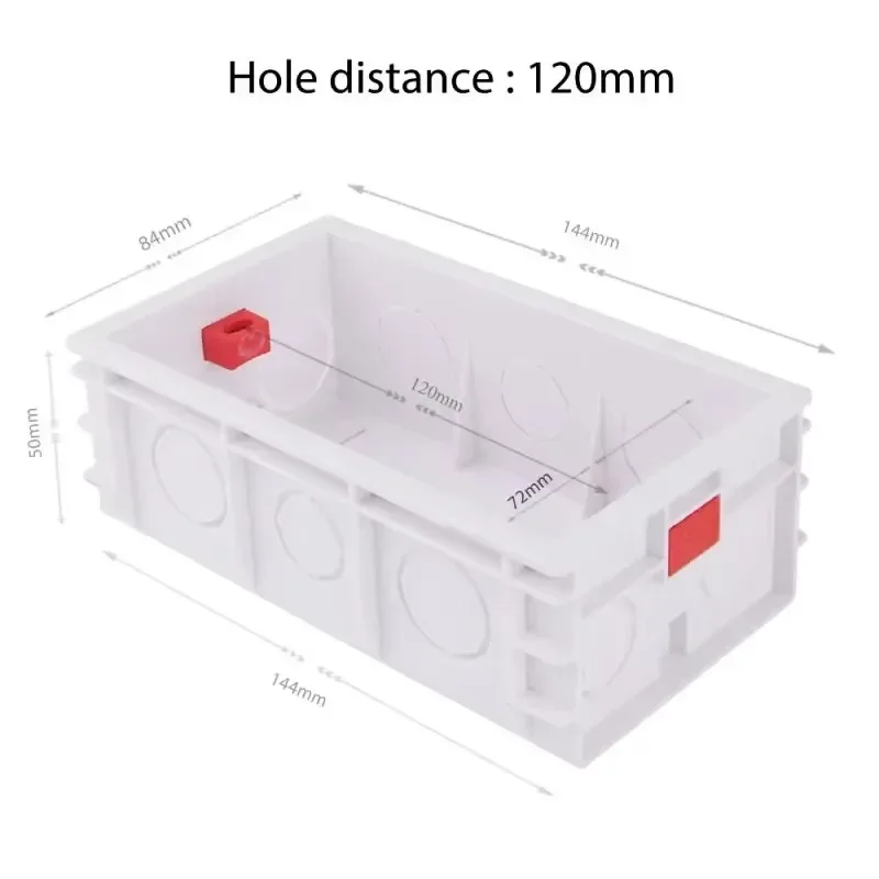 Melery 146 Dry Lining Box For Gypsum Board Drywall Plaster board 47mm Depth Wall Switch BOX Socket Cassette 146*86mm
