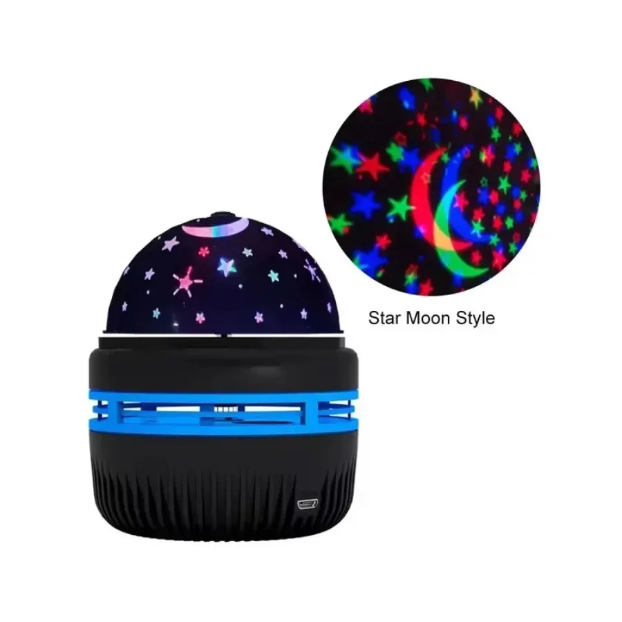 LED Star Galaxy Projector Light Colorful Rotating Magical Ball Bedroom Atmosphere Lamp Bar KTV DJ Disco Party Stage Light