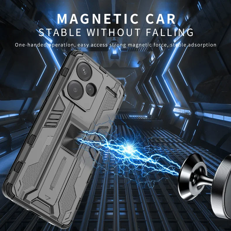 Adjustable Kickstand Protective Case with Magnetic Holder