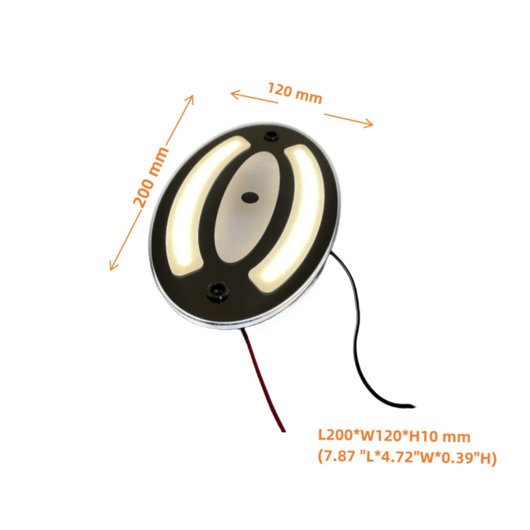 RV Ceiling Light RV LED Ceiling Light 12V Acrylic Panel Light with Touch On/Off Dimming Switch Camper Truck Trailer Cabin Interior Ceiling