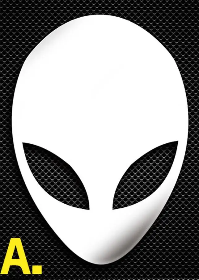 특별한 Alienware 금속 스티커, 노트북 태블릿 휴대폰 데스크탑 컴퓨터 디지털 카메라, 맞춤형 DIY 장식