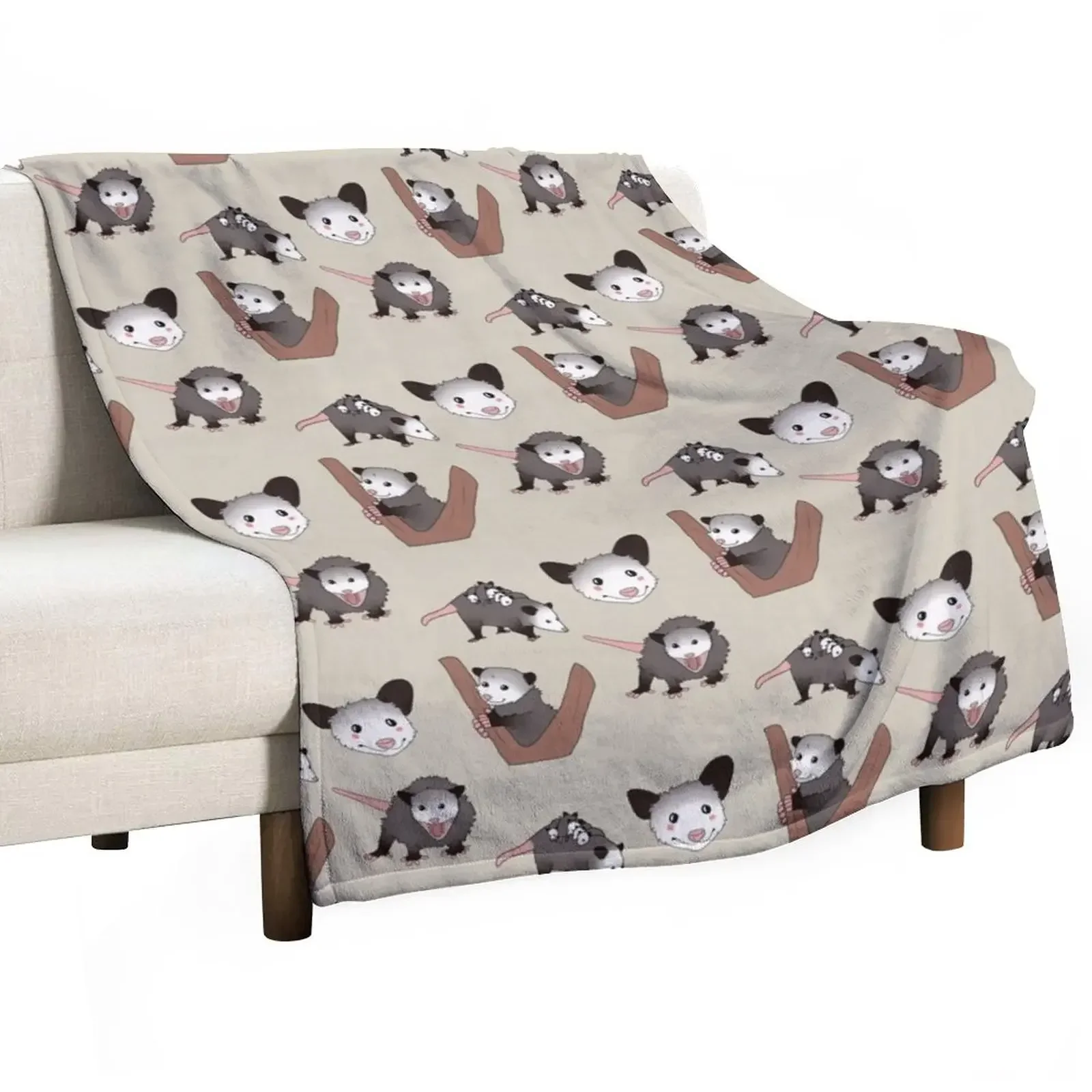 

Opossums Pack Throw Blanket warm for winter Sofa Throw Blankets