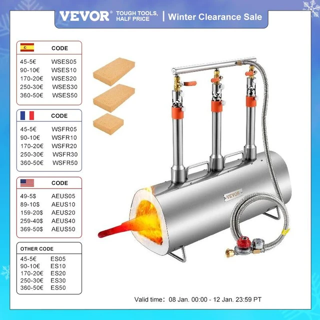 VEVOR Forge au Gaz Propane Four de Fusion 1426 ℃ 1 Bruleur