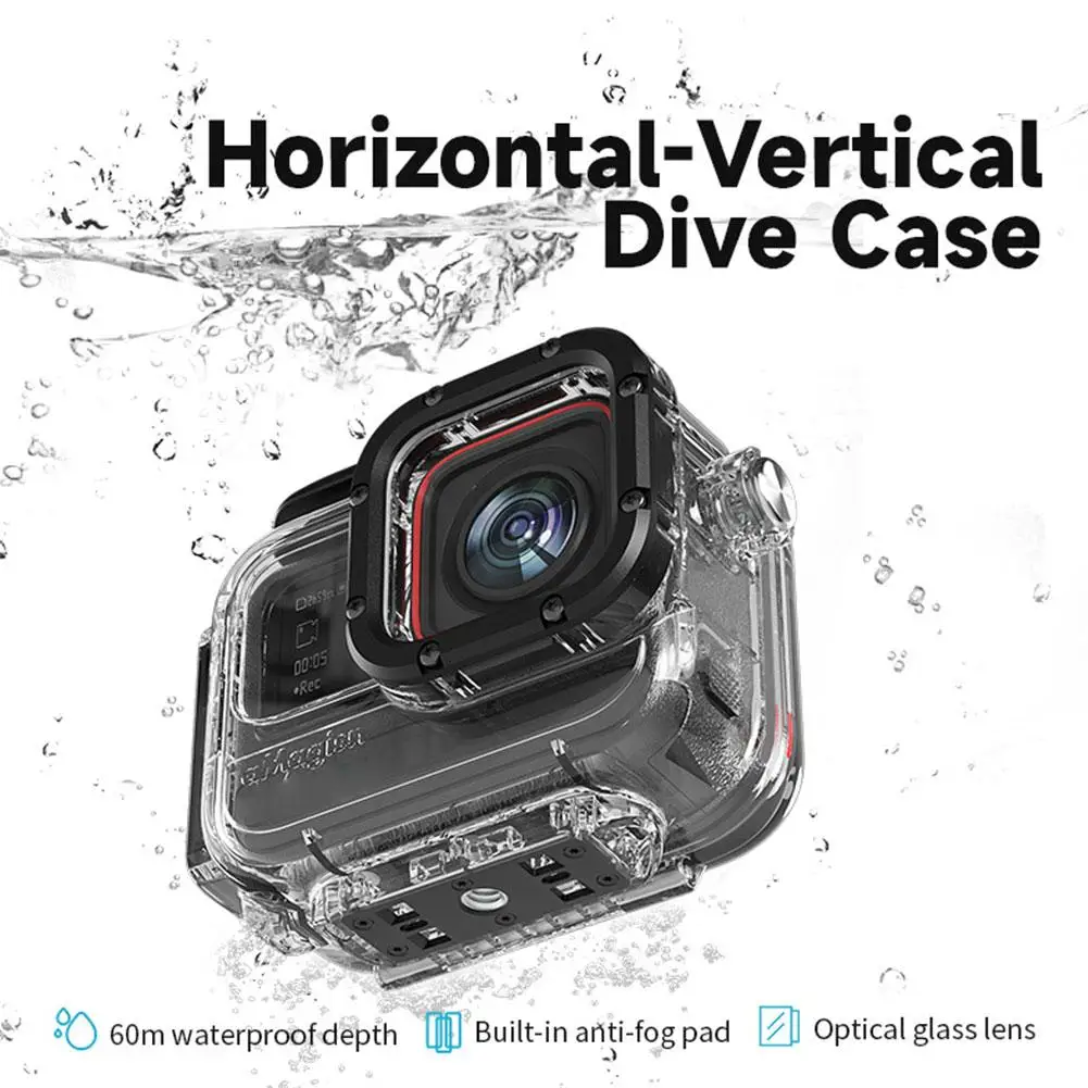 Insta360 Ace/Ace Pro용 방수 하우징 쉘, 60m 카메라 케이스, 스포츠 다이빙 보호 액세서리, 방수 Y8K8