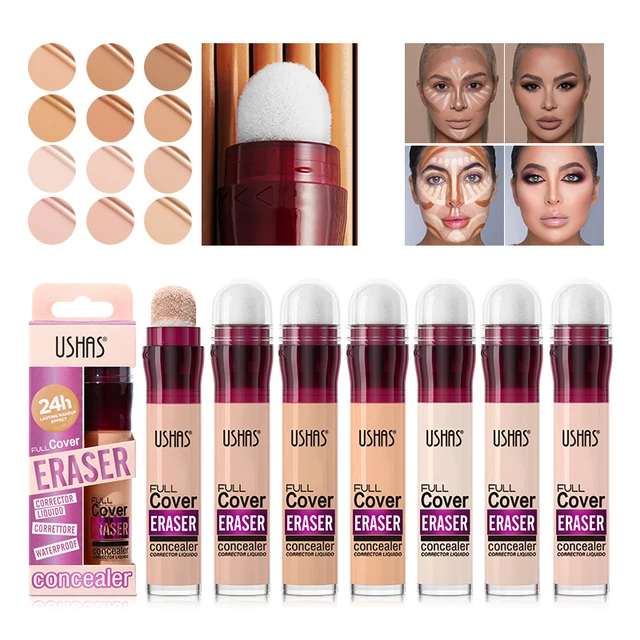 USHAS 12-Color Liquid Concealer Set – Moisturizing & Long-Lasting 1