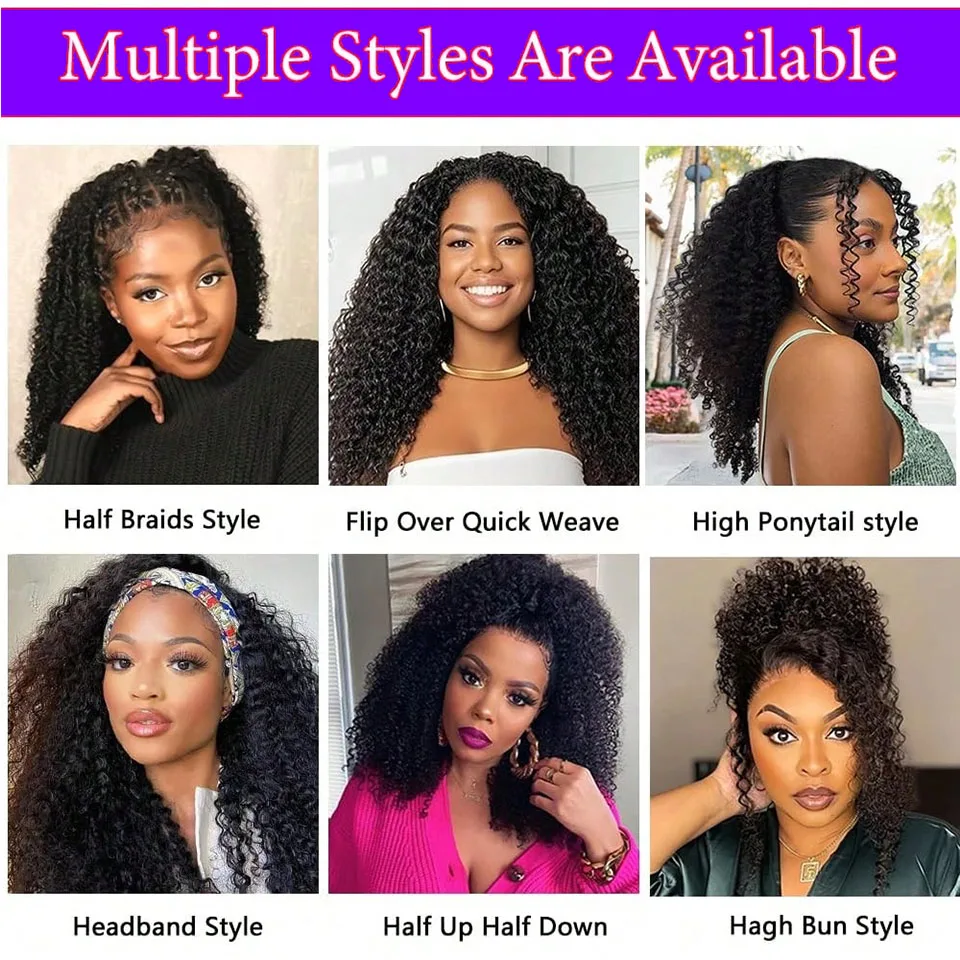 Flip Over Method Curly Weave Hairstyles With Middle Part Water