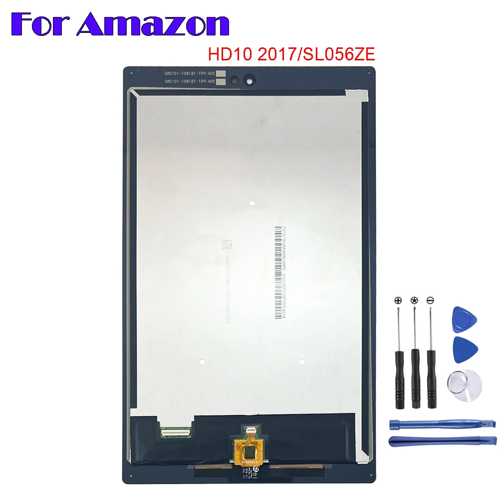 

New For Amazon Kindle Fire HD 10 7th Gen 2017 SL056ZE 10.1" LCD Display Touch Screen Digitizer Assembly Replacement Parts