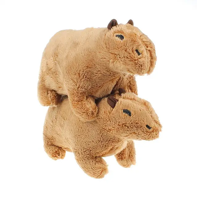 Pelúcia Capivara Desenho Animado - bonitos do Plushie do Capybara Almofada, Capivara pelúcia realista, pelúcia, bonecos pelúcia macios para crianças,  meninos, Sritob