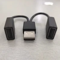 2 In 1 Out USB HUB Car Usb Splitter Cable Hub Multifunction Adapter Cord Charging Cable for iPhone Android Smart Phone - Image 2