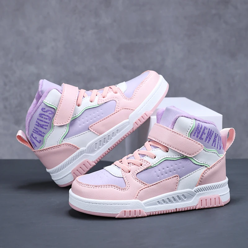 High Top Popular Girl Shoes 2019 High Cut Black Shoes For Girl