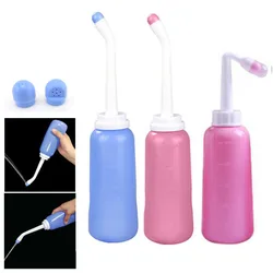 2 way 500ml Portable Travel Hand Held Bidet Sprayer Bottle Nozzle Toilet Personal Cleaner Seat Hygiene Spray Washing