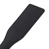 32cm Rectangle Paddle Riding Crops Flogger Horsewhips Spikes Black Matte Leather Spanking Paddle Slapper Dressage Whips 5