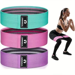Enhanced Fabric Resistance Bands Set for Yoga, Pilates, and Leg Workouts (MULTI)
