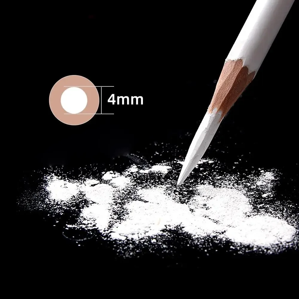 Professional White Charcoal Pencils Sketch Highlight White Pencils for Drawing Sketching Shading Blending 3PCS sketch pencils charcoal pencils sketch drawing tools