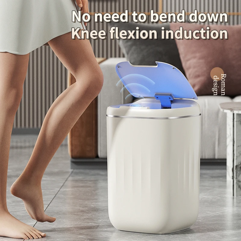 Smart Trash Can 24L Bathroom Electronic Garbage Bucket Automatic Intelligent Sensor For kitchen Toilet