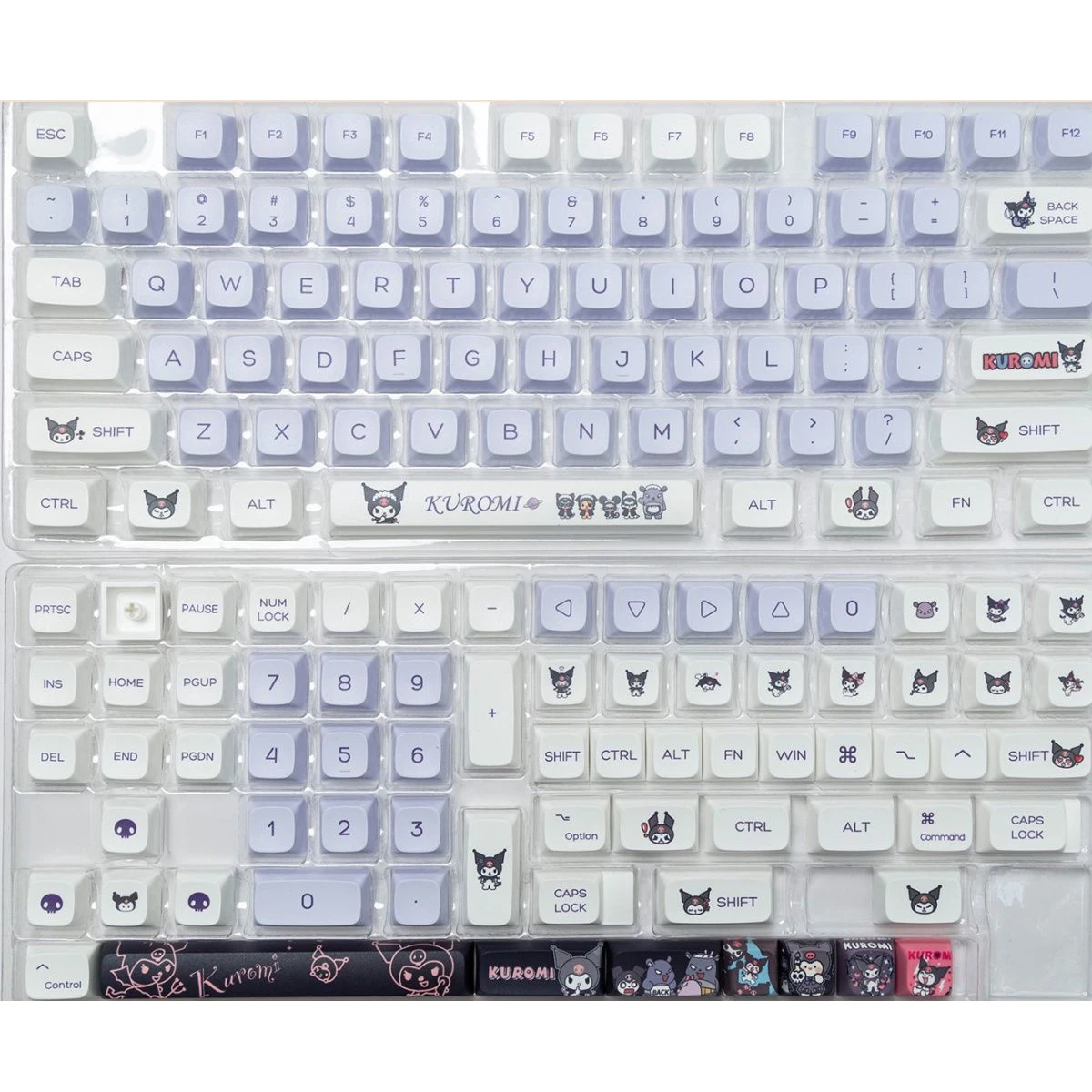 Мультяшный милый Kuromi Cinnamoroll PBT персональный хвост игровой каучук XDA высота для Cherry MX механическая клавиатура колпачок для клавиатуры (art.: 3920c2ed162d4) - 3920c2ed162d4