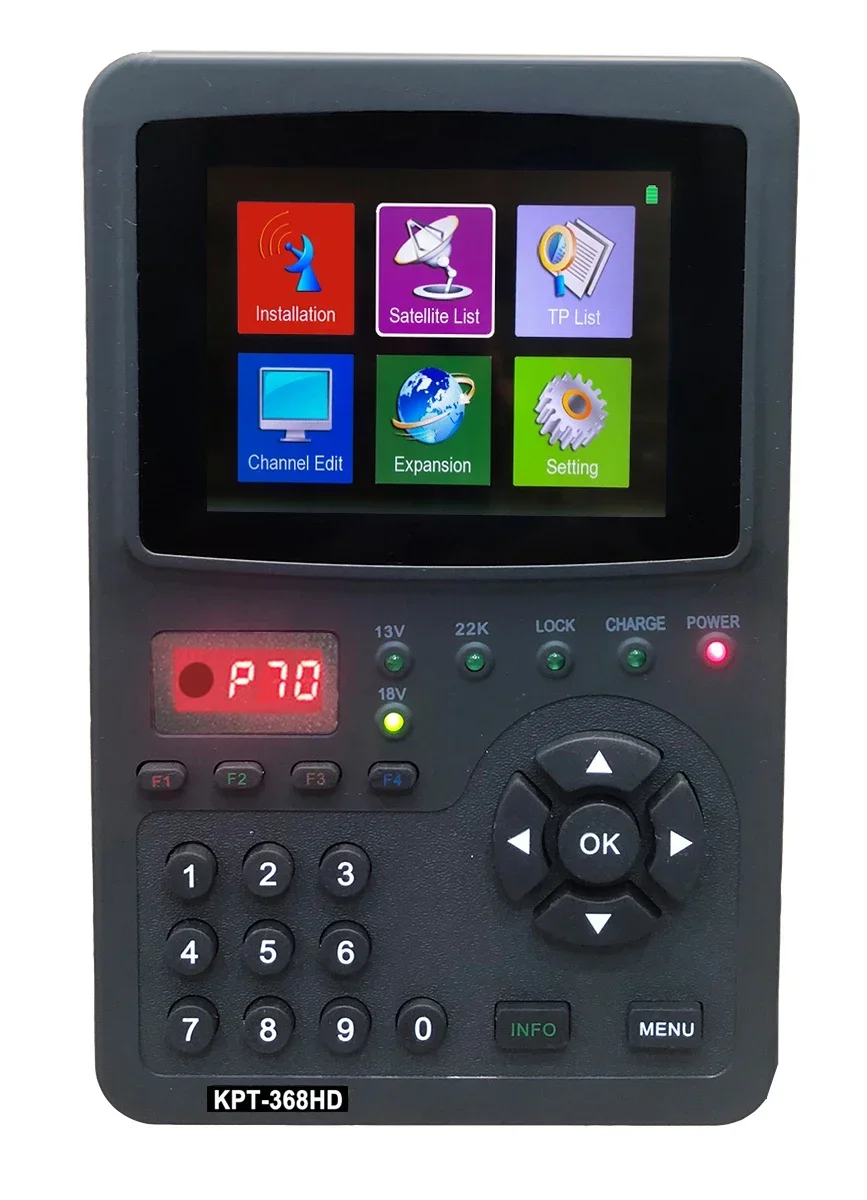 

Устройство для обнаружения спутникового сигнала SZBOX KPT-368HD, цифровой прибор для обнаружения спутникового сигнала H.265 3,5 дюйма, ЖК-дисплей, устройство для обнаружения/S2 MP4 HEVC(H.265) AVS/AVS