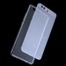Frosted Soft Silicone Matte Protective Phone Cover for Huawei P10 (Clear)