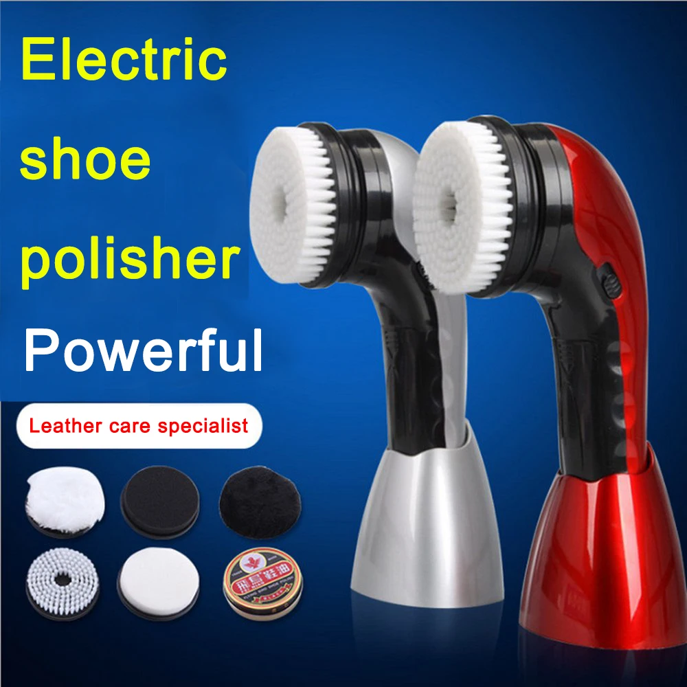 Portable Handheld Automatic Electric Shoe Polisher Automatic Shoe Polishing Machine Cleaning Brush Shoe Leather Care Tools