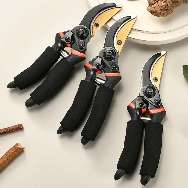 Alloy Steel Black Pruning Shears for Gardening and Horticulture