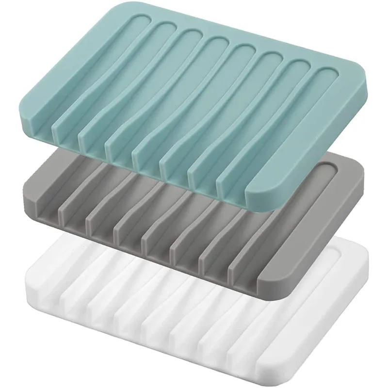 Description Picture 3 of itemSelf draining soap tray, advanced silicone soap holder, used for showers, bathrooms, kitchens, bathtubs, razors, sponges, can be