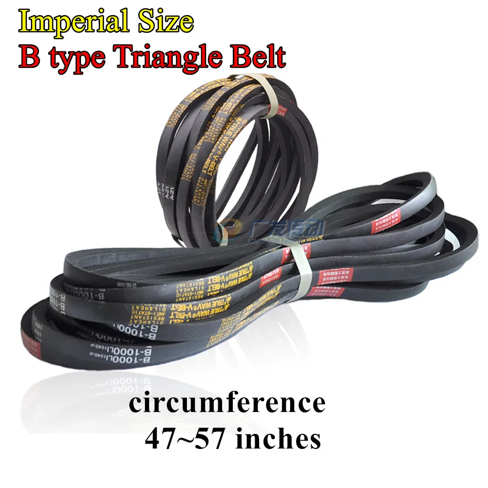 

B Type V-Belt Industrial Size Triangle Belt Agricultural Machinery Transmission Drive Belt B47 48 49 50 51 52 53
