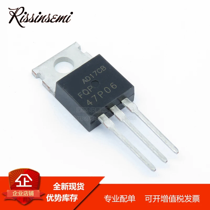

30 шт. FQP47P06 47P06 TO-220 47A 60V полевой транзистор, новинка