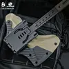HX Outdoors DC53 Steel Multifunctional Hunting Camping Tactical Axe ,Artillery Fire Rescue Hammer Axes ,G10 Handle Dropshipping 4