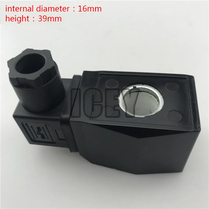 Bobina de Plástico Ckd Válvula Solenoide Ab410 de Plástico com Buraco Interno 16 mm de Altura 39 mm para Válvula de Água