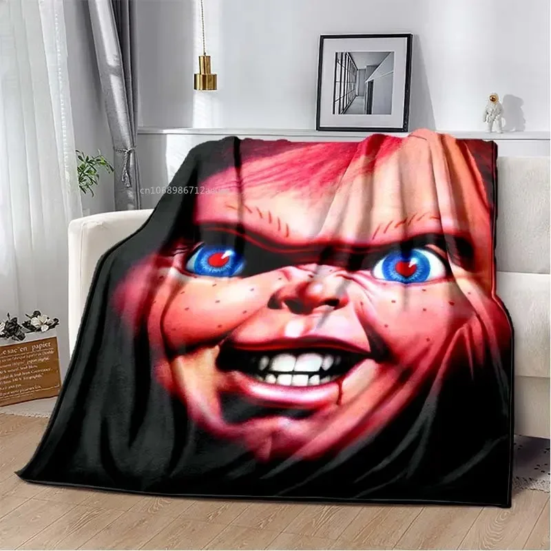 Child of Play Chucky Blanket Horror Movie Character Fleece Wearable Throw Blanket Bedding Home Decoration For Kids Adults 2