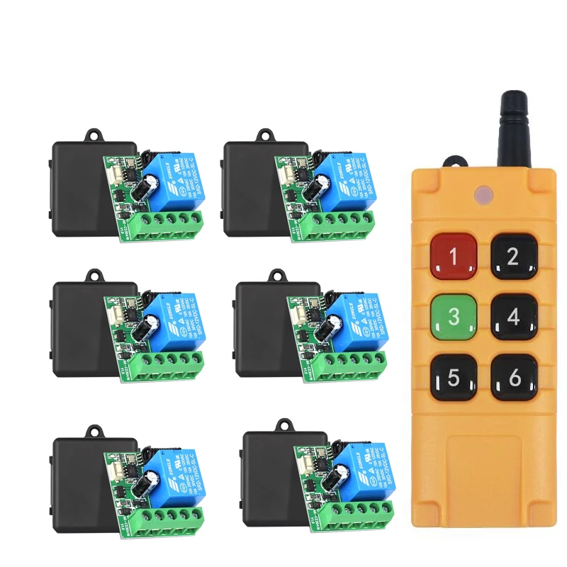 

DC12V mini Wireless Remote Control Switch System Receiver Transmitter Lighting LED Electric Door Lock Alarm smart home 100m