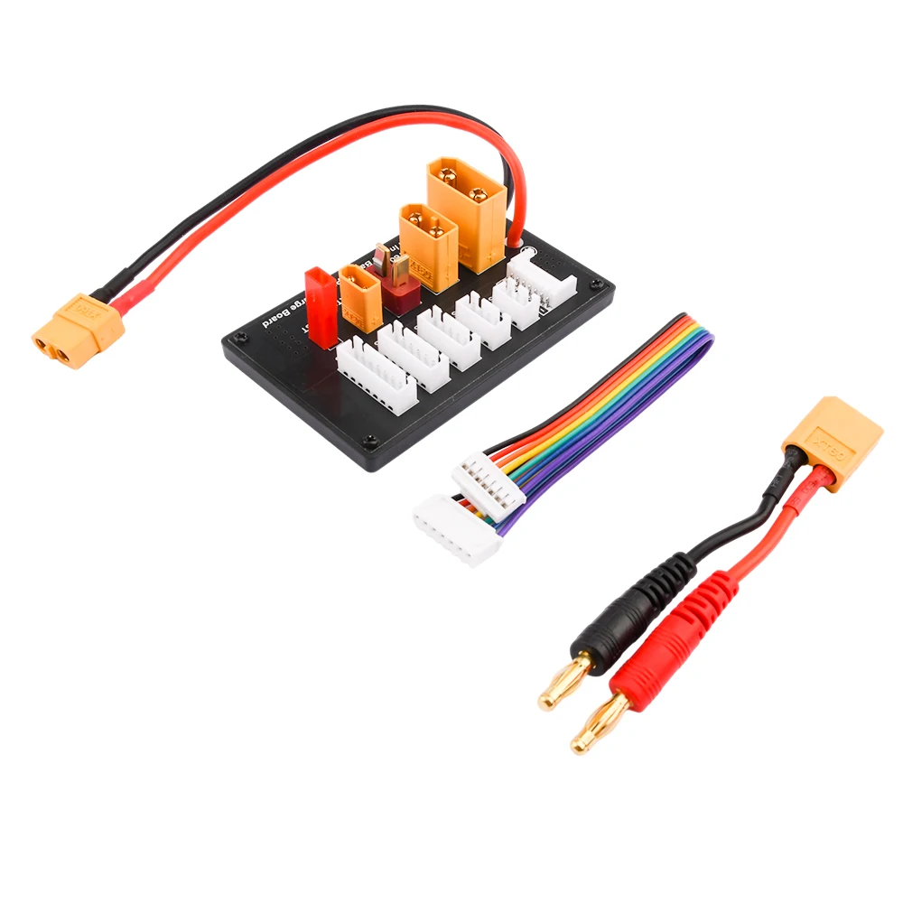Connecteurs banane 4mm et XT60 du chargeur multiport 2S-6S avec câble silicone 14AWG