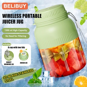 500/1300ML USB Portable Juicer Cup – 6-Blade Mini Blender 1