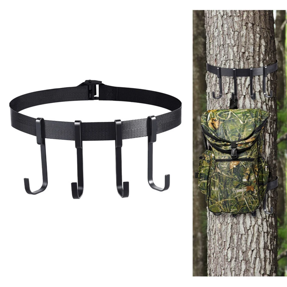 

Hunting Strap Outdoor Hook Multi-Hook Accessory Holder for Hunting Gears Bow Quiver Tree Saddle Binoculars Hunting Accessories