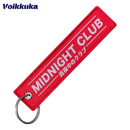 1Pc/2Pcs/3Pcs Set Sale Red Tag Midnight Club Oni Mask Both Sides Embroidery Patterns Funny Keychain Motorcycle Wholesale - Image 4