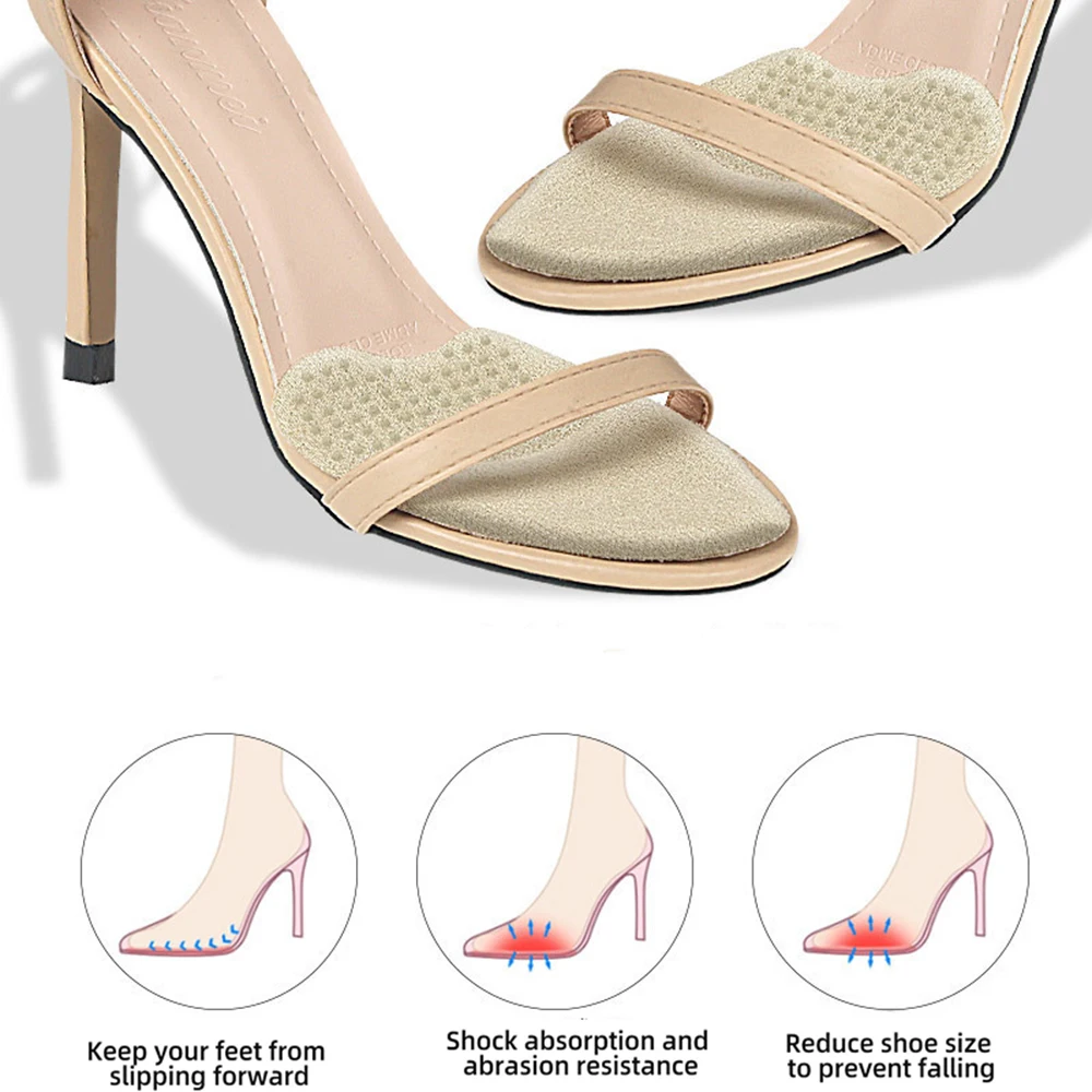 Women Man Forefoot Pad Relief Shoes Forefoot Insert Half Size Insoles Non-slip Sole Shoe Breathable Sweat Absorbing Foot Pad