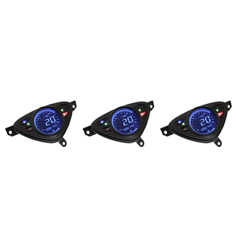 

3X Motorcycle Speed Meter With Color LCD Temperature Oil Gauge Adjustable Odometer For Yamaha Mio