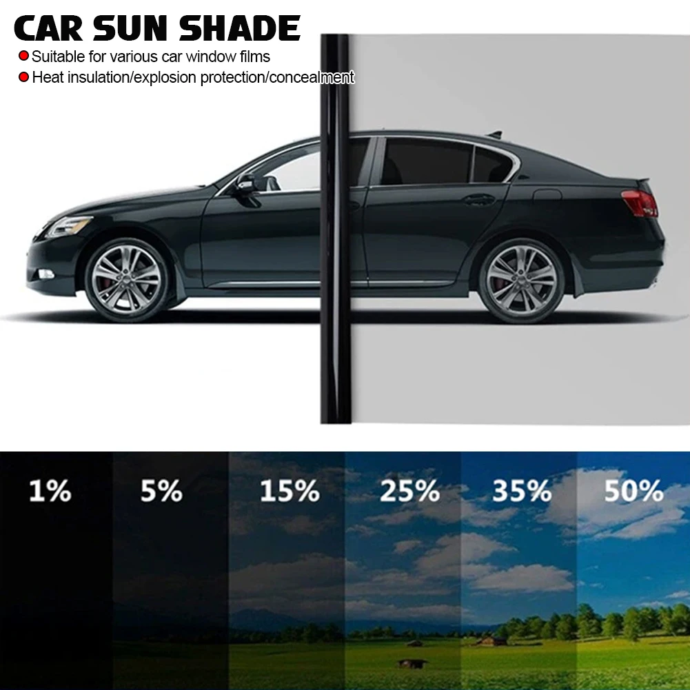 3*0.5M 1/5/15/25/35/50% VLT Window Privacy Tint Film Glass Pearl