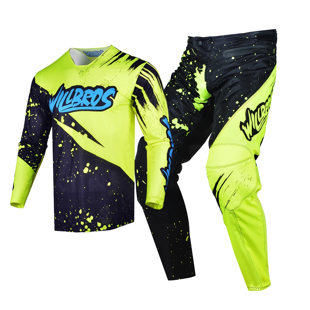 Willbros Dirt Bike MTB MX Jersey and Pants Set Breathable Offroad