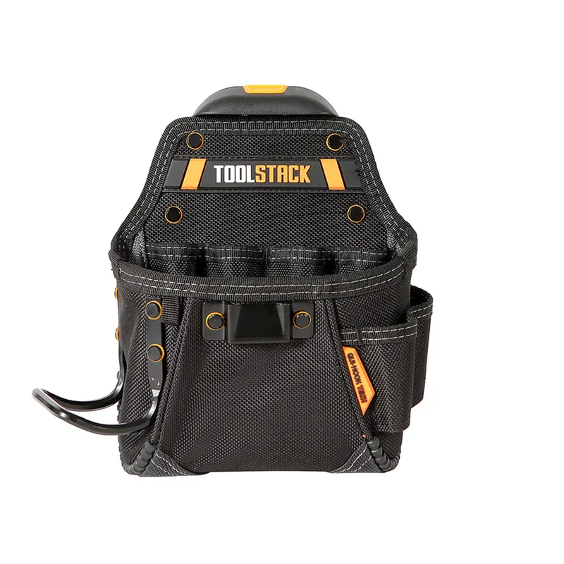 Compact Durable Oxford Tool Bag with Quick-Hook Storage Pouch for Carpenters