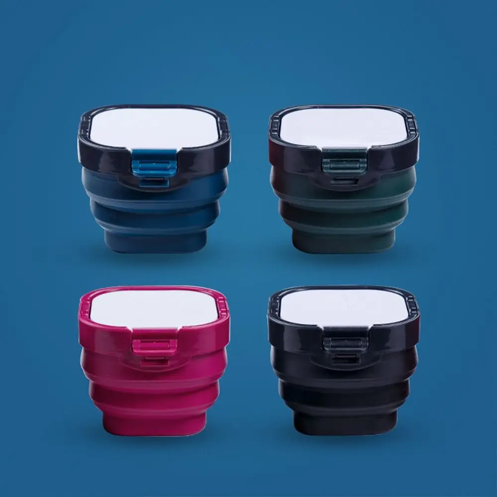 접이식 휴대용 팔레트 스크럽 버킷 냄비 세트, 보습 페인트 보관 상자, 수채화 유화 미술 용품, 3 in 1