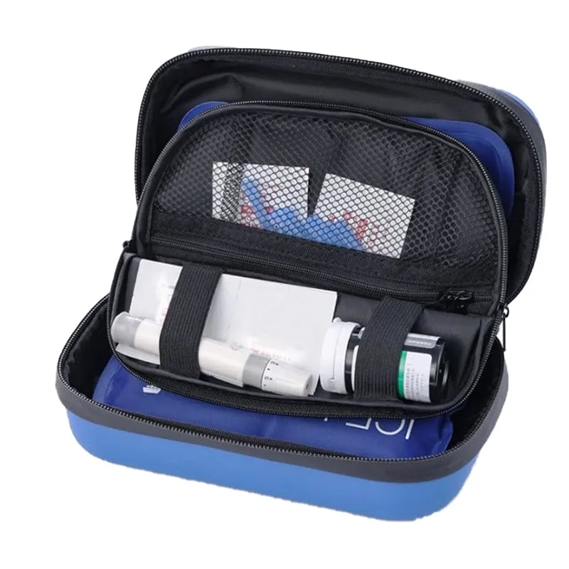 Large Insulin Cooler Travel Case Insulin Cooler Bag Temperature Display Heat Insulation for Diabetic Supplies Medicine Storage 3