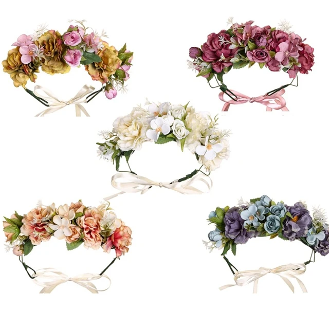 Delicate Flower Decor Thin Side Crowns: A Durable and Stylish Hair Accessory for Fashionable Brides