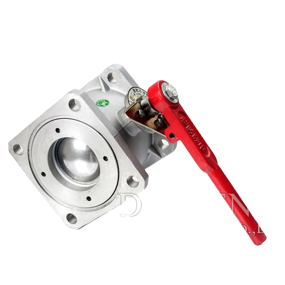 

China Standard Square Flange Ball Valve Aluminum for Fuel Tanker Truck