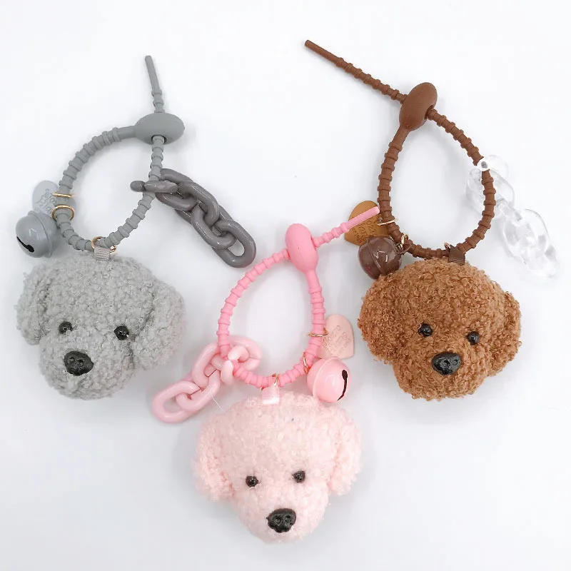 

Kawaii Chaveiro bonito Plush Puppy Keychains Toys Popular Cartoon Cute Lovely Animal Key Chain