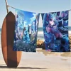 Anime Idol Cartoon Singer M-Miku Bath Towel Microfiber Soft Water Absorbing Breathable For Girl Kids Decorative Beach Towel 3