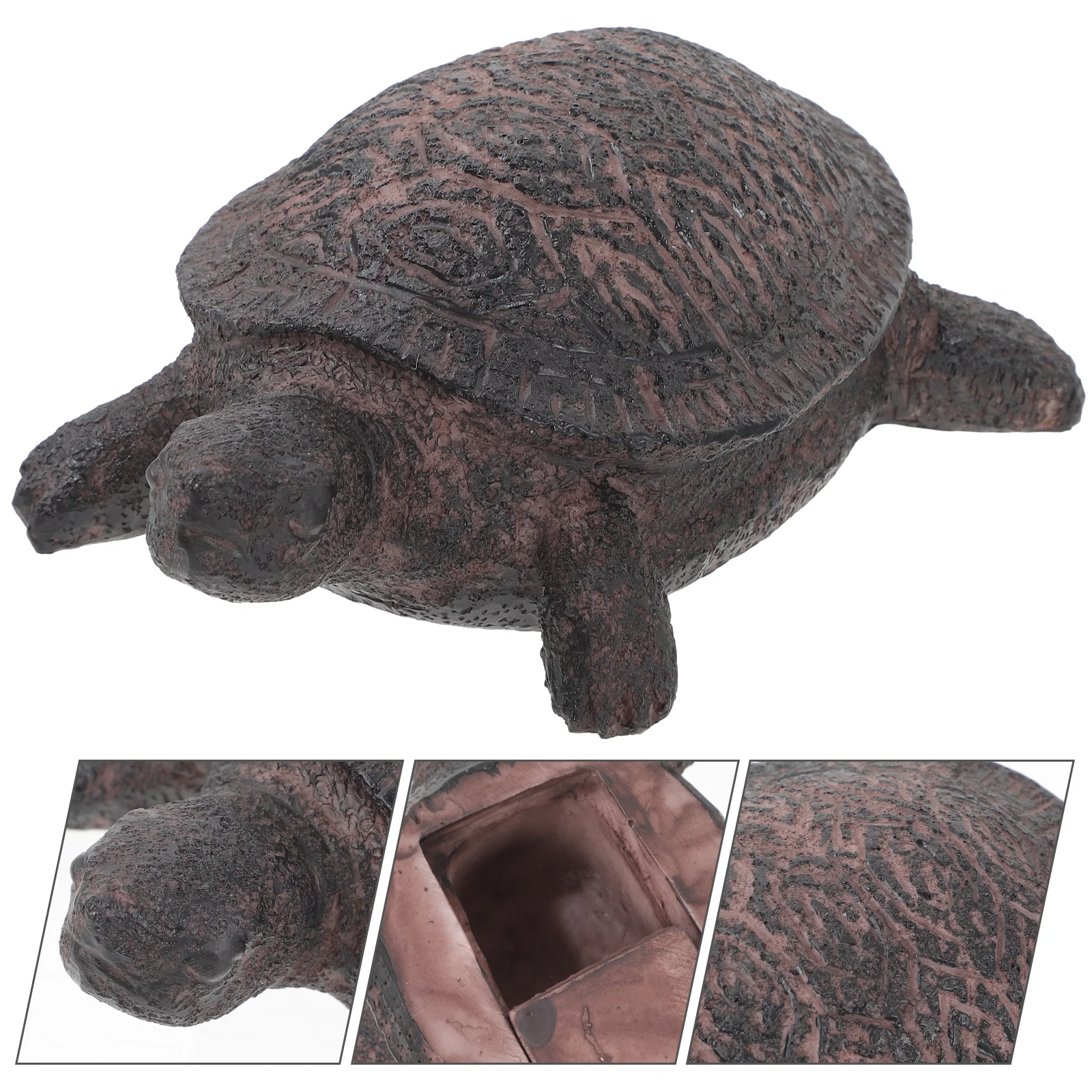 

Turtle Key Hider Outside Spare Door Key Box Outdoor Small Garden Statues Ornament Turtle Indoor Decoration Jewelry Trinkets Box