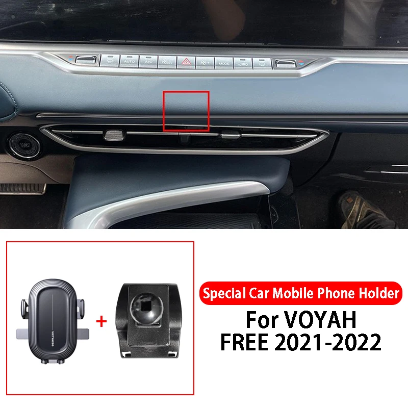 

Special Car Mobile Phone Holder 360 Degree Rotation Bracket Air Vent Mounts Clamping For VOYAH FREE 2021-2022 Car Accessories